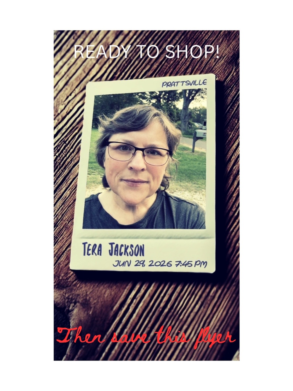 Polaroid-Style Photo Print with Dark Gray Top